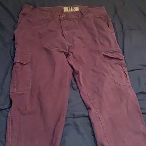Mens size 36 Burgundy cargo pants